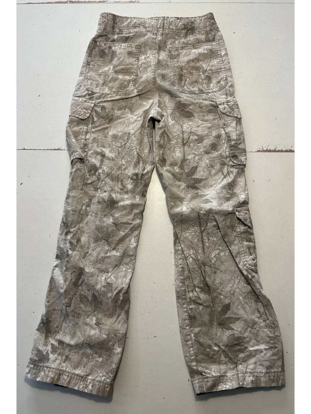 Old Navy Boys Light Camo Cargo Pants Size 12 Slim Baggy